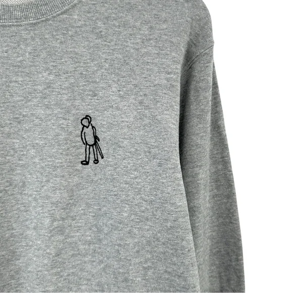 UT Uniqlo x Jason Polan Limited Edition New York Drawing Gray Sweatshirt sz M - Picture 4 of 9